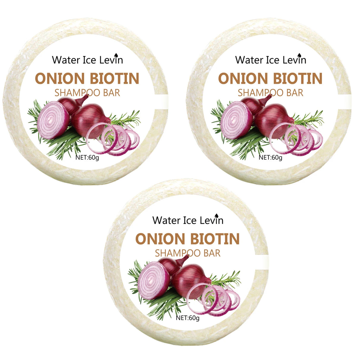 ONION BIOTIN Shampoo Bar, With Rosemary Extract