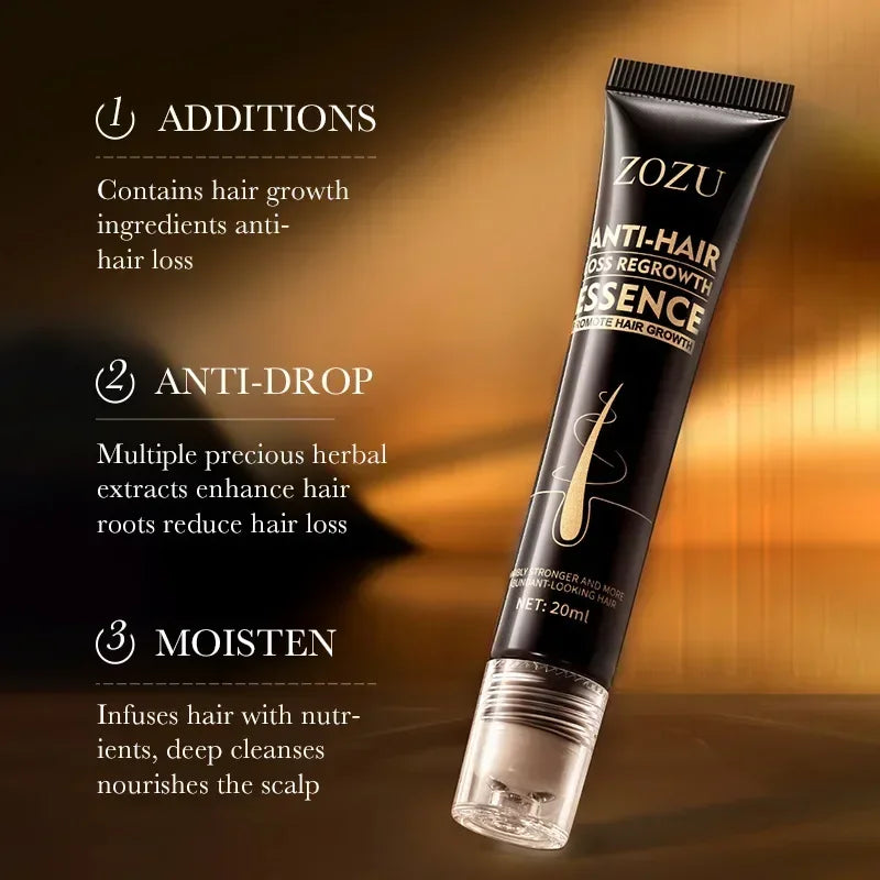 ZOZU Anti Hair Loss Regrowth Essence, Biotin Treatment, Thick Hair