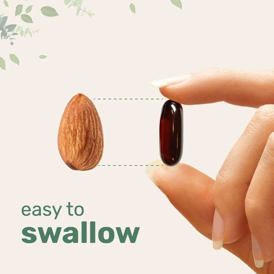 PUMPKIN SEED Oil Softgels 2 in 1 with SAW PALMETTO, GMO & Glucose Free