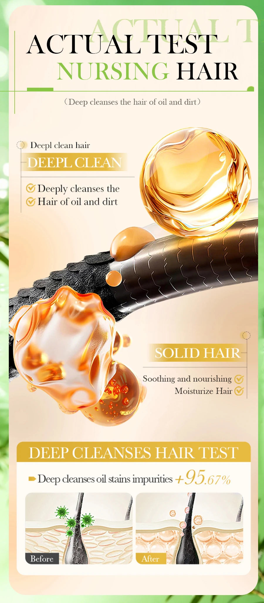 TEA TREE Organic Shampoo Bar, Oil & Dandruff Control, Strong Thick Hair