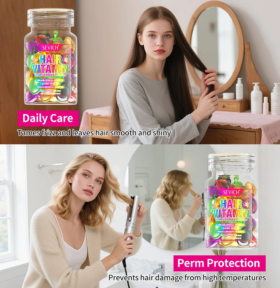 SEVICH HAIR VITAMIN Capsules, Essential Oils + Vitamins ACE/B5