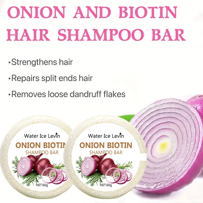 ONION BIOTIN Shampoo Bar, With Rosemary Extract