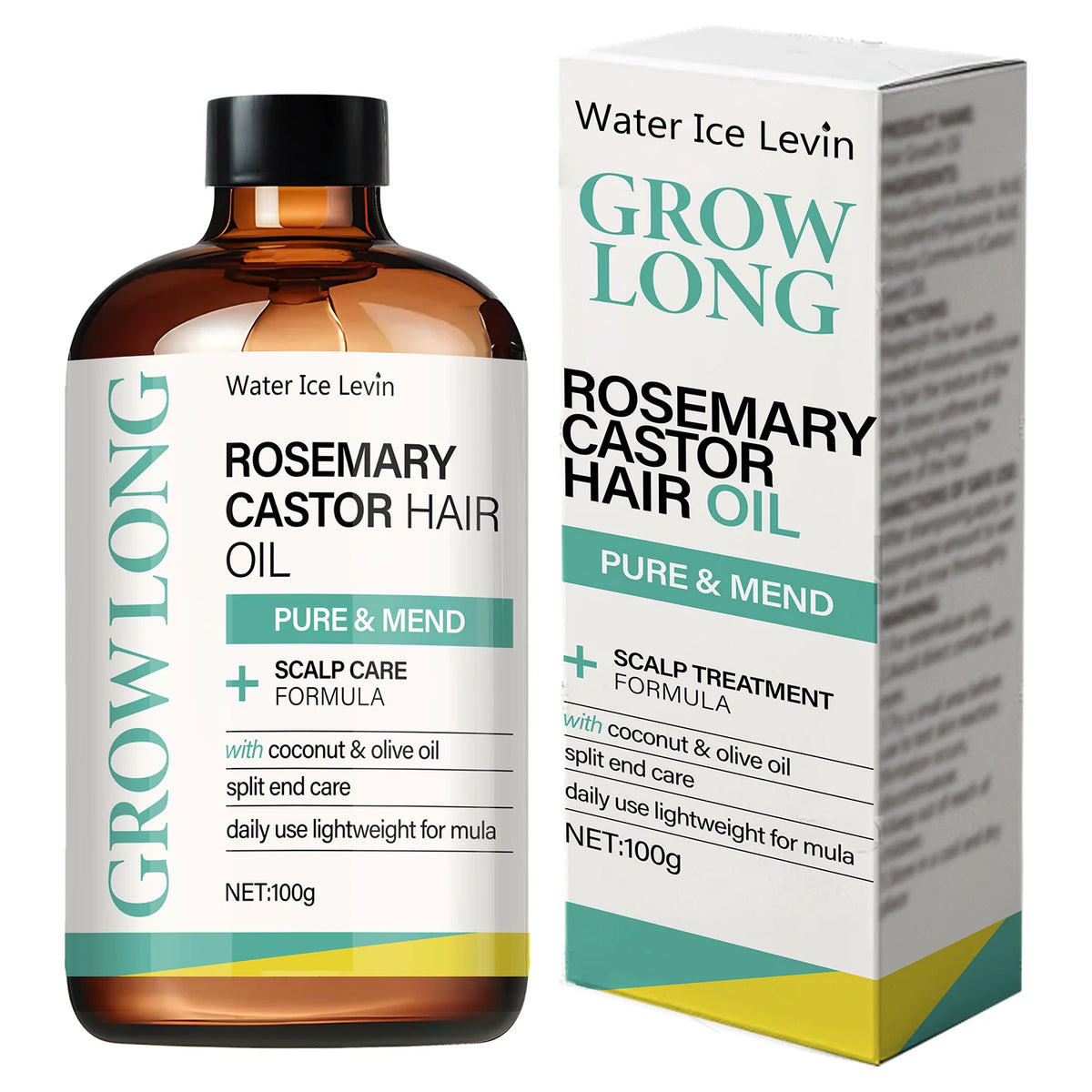 ROSEMARY CASTOR Hair Oil, Scalp Care Formula