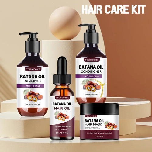 BATANA Oil 100% Complete Hair Care Kit, Thick Hair