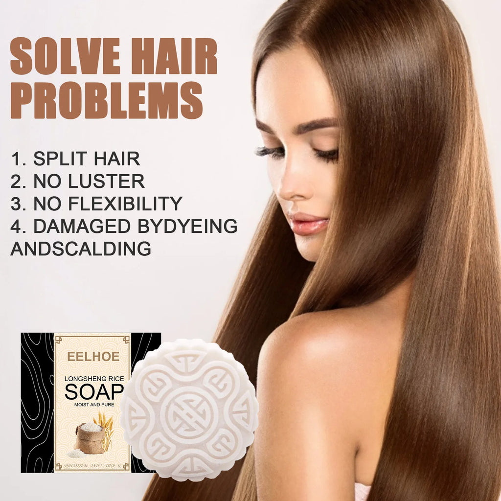 EELHOE Longsheng Rice Soap, Thick Hair